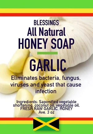 ALL NATURAL HONEY GARLIC FACE & BODY BAR