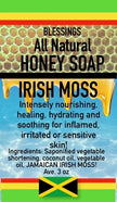 ALL NATURAL HONEY IRISH MOSS FACE & BODY BAR