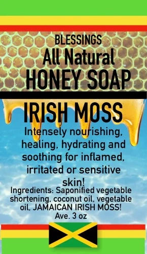 ALL NATURAL HONEY IRISH MOSS FACE & BODY BAR