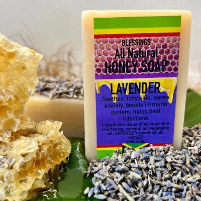 ALL NATURAL HONEY LAVENDER FACE & BODY BAR