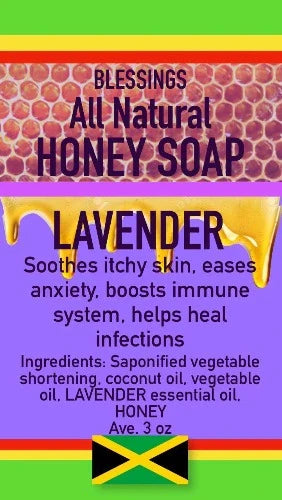 ALL NATURAL HONEY LAVENDER FACE & BODY BAR