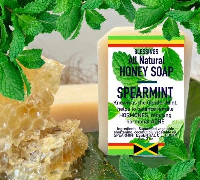 ALL NATURAL HONEY ROYAL SPEARMINT FACE & BODY BAR