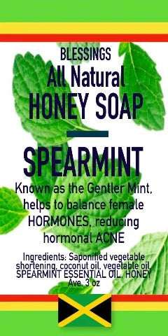 ALL NATURAL HONEY ROYAL SPEARMINT FACE & BODY BAR