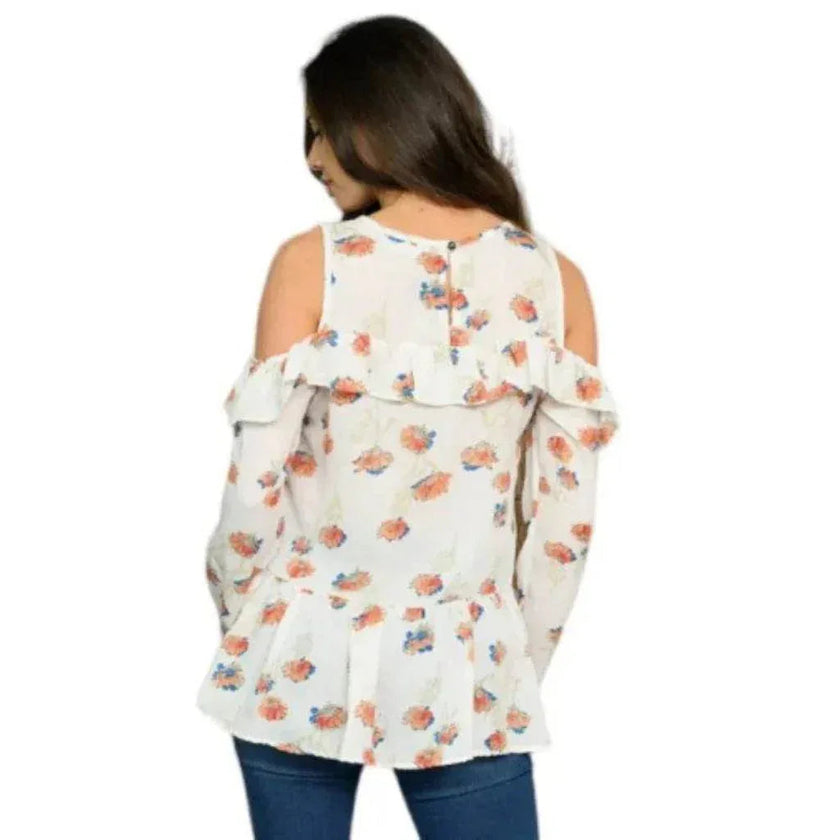 Blouse C'est Elle fleurie