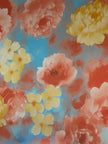 Craft HTV Flowers Gold Heat Transfer Vinyl (Comes with Protective Film or Liner)