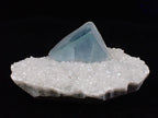 Blue Jelly Fluorite with Phantom on Quartz Matrix – Yaogangxian Mine (YGX), China