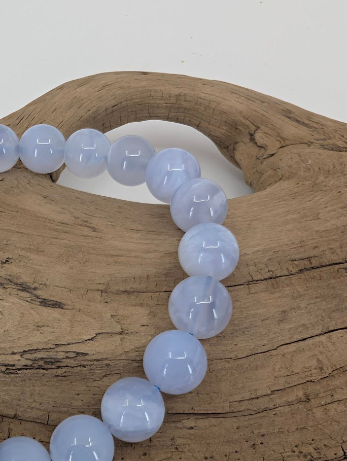 Blue Lace Agate Bracelet – Chip & 4.5, 6, 7 & 8mm Beads