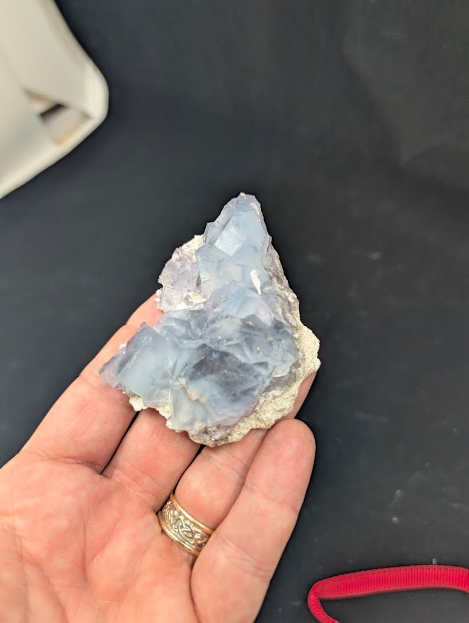 Blue-Violet Fluorite on Matrix – YGX Mine, China