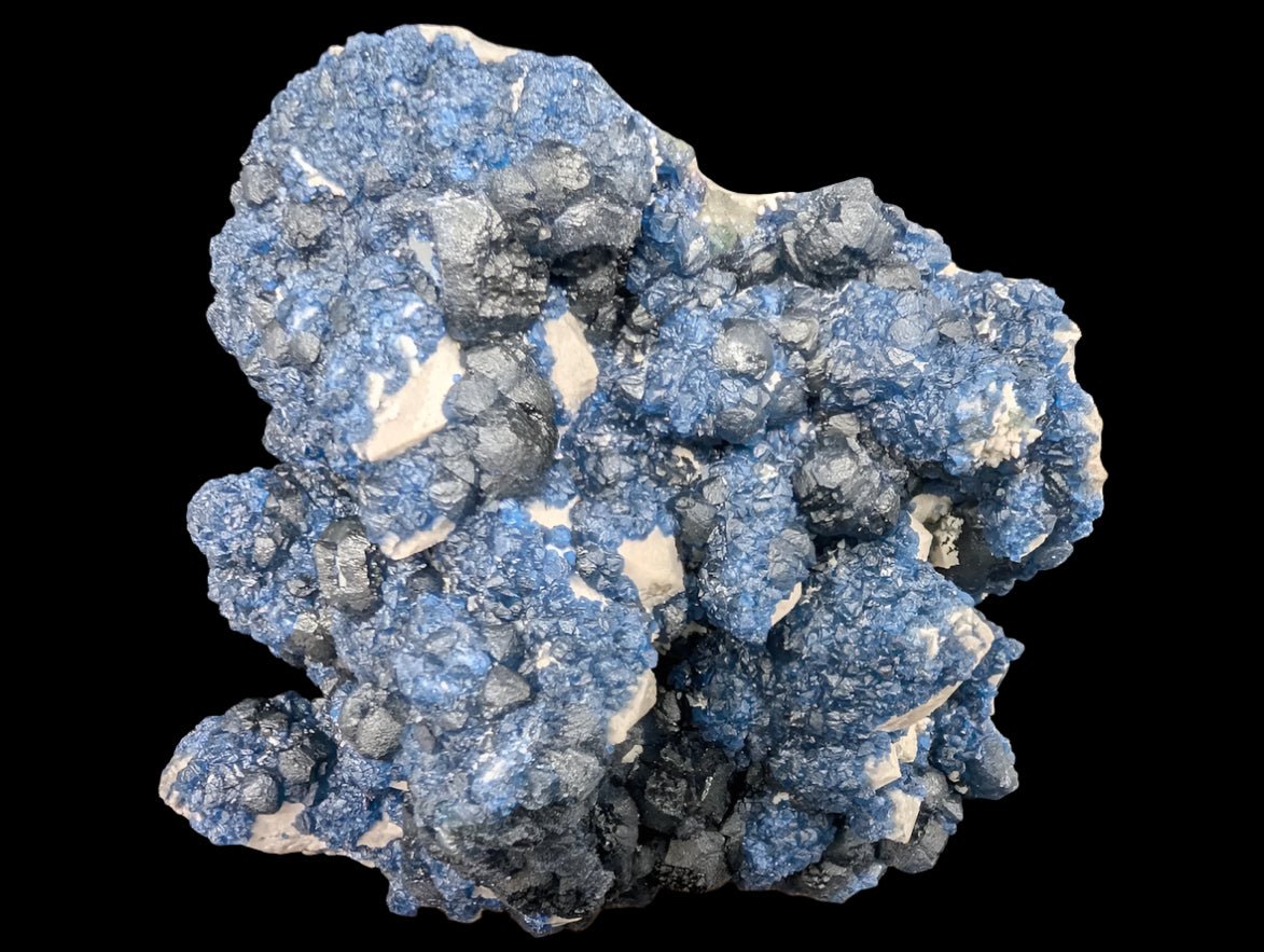 Blueberry Fluorite with Cubic 