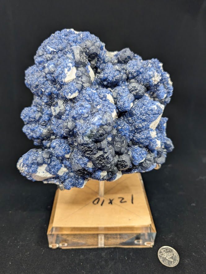 Blueberry Fluorite with Cubic 