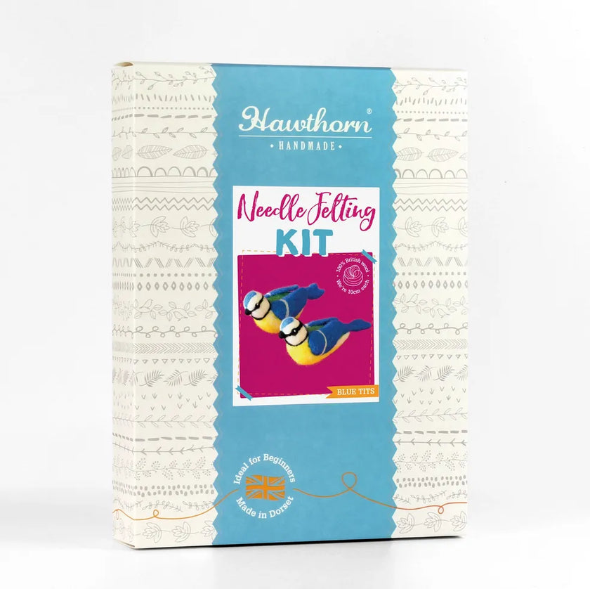 Hawthorn Handmade - Blue Tits Needle Felting Kit