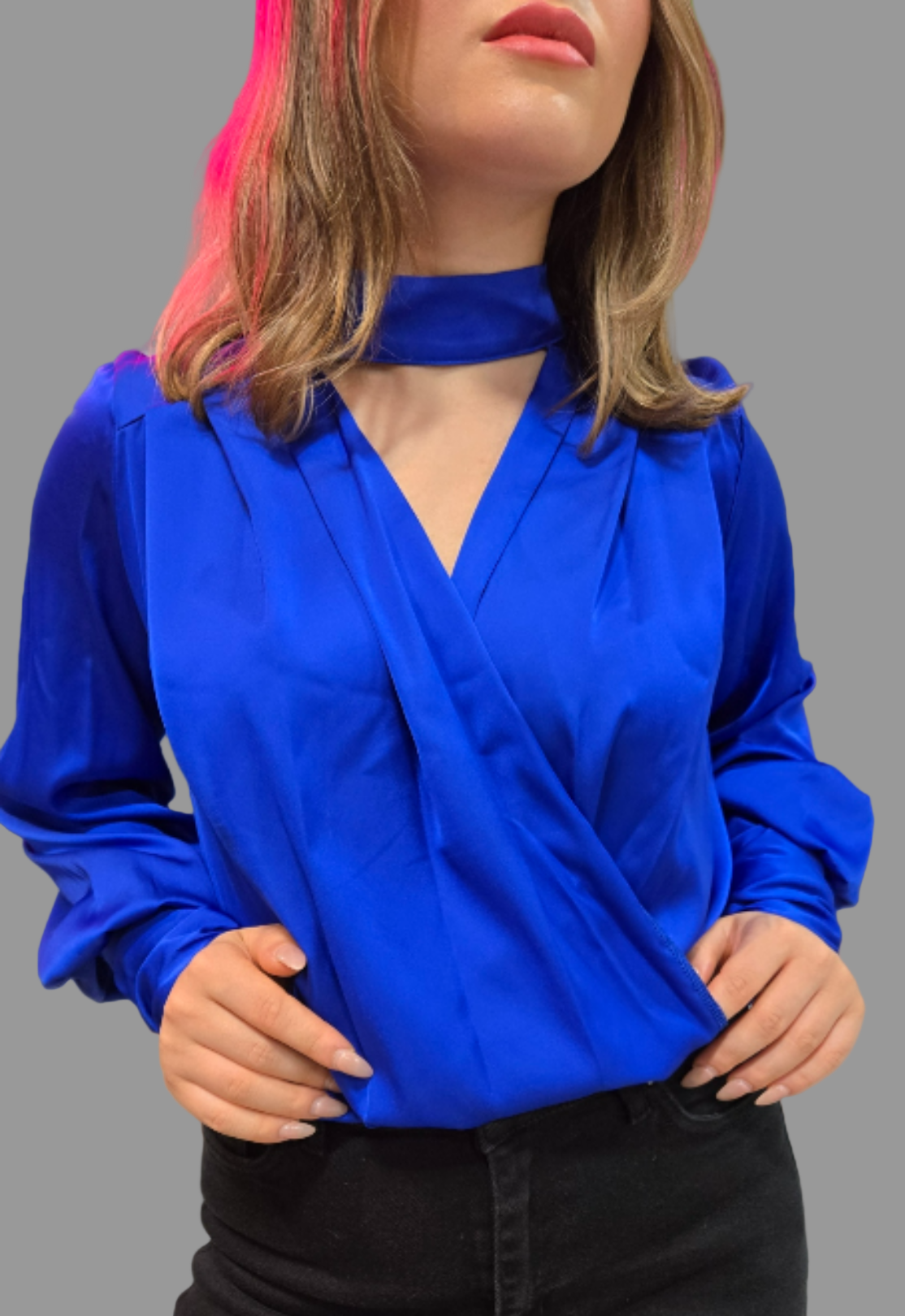 V-neck Body Suit Shirt
