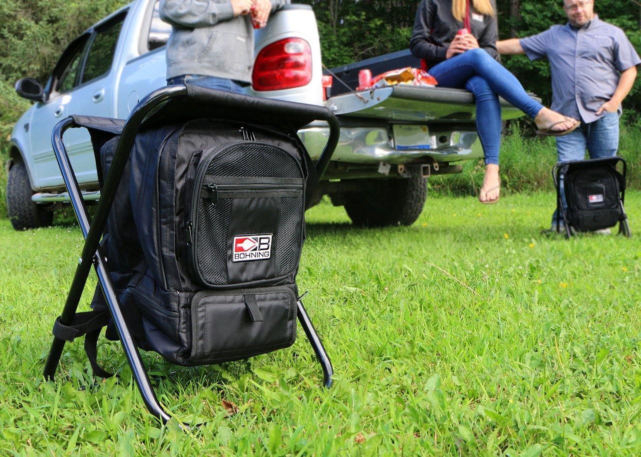 Bohning Archery Shooter Stool With Arrow Tubes/Umbrella Holder
