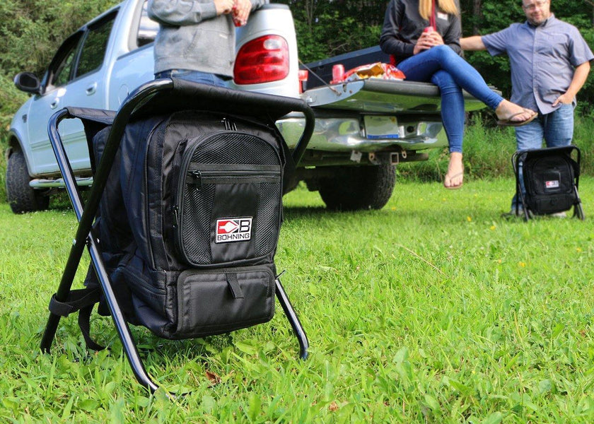 Bohning Archery Shooter Stool With Arrow Tubes/Umbrella Holder