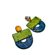 Bold Wide Statement Earrings- 