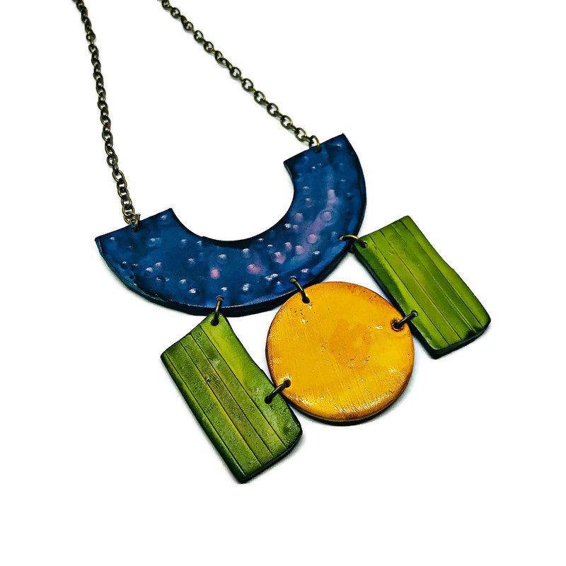 Bold Wide Statement Earrings- 