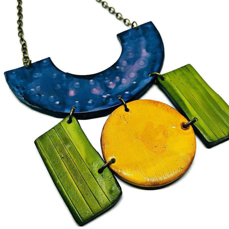 Bold Wide Statement Earrings- 