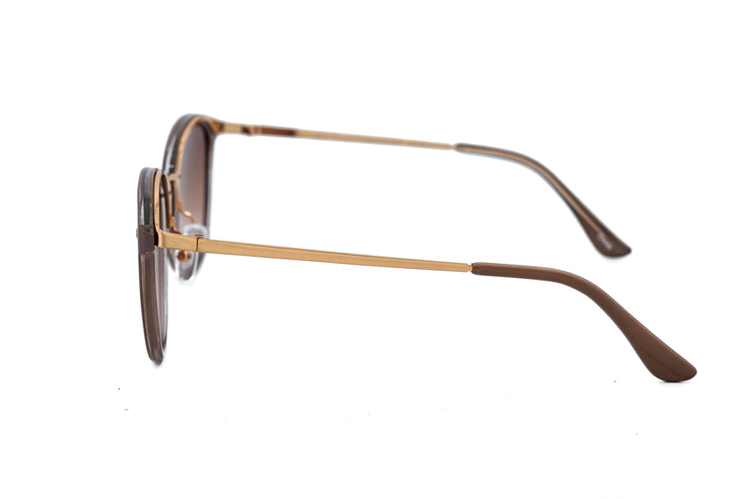 Soraya – Round Brown Gradient Sunglasses | Bolero Eyewear