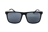Soren – Matte Black & Gold Square Sunglasses | Bolero Eyewear
