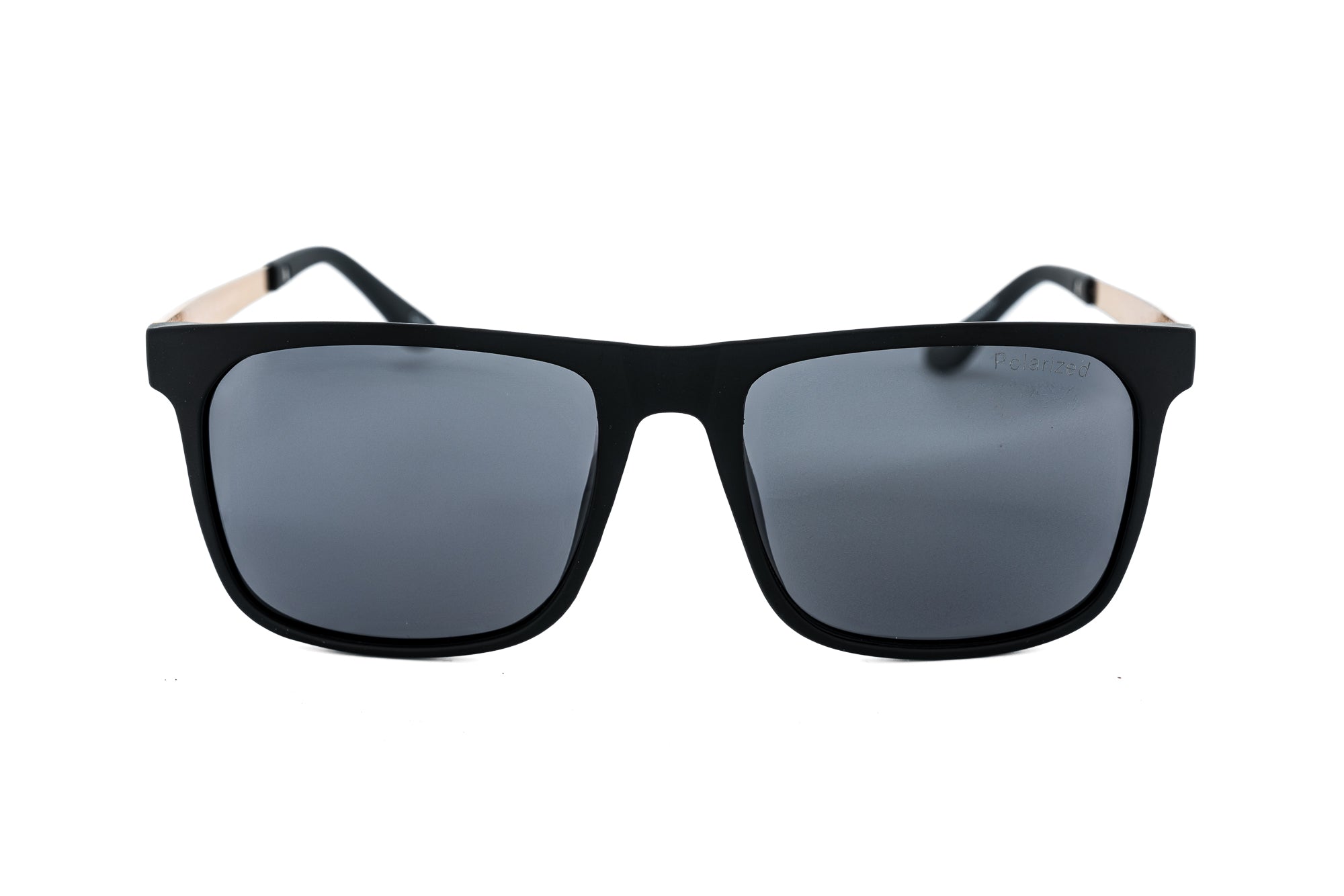 Soren – Matte Black & Gold Square Sunglasses | Bolero Eyewear