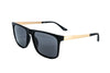 Soren – Matte Black & Gold Square Sunglasses | Bolero Eyewear