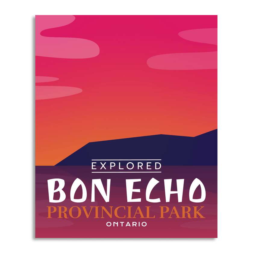 Bon Echo Provincial Park 'Explored' Poster, Canada Parks