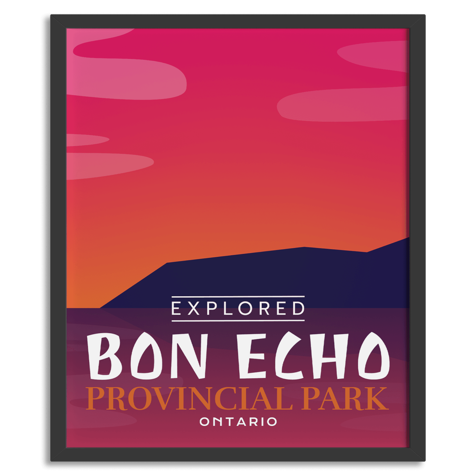 Bon Echo Provincial Park 'Explored' Poster, Canada Parks