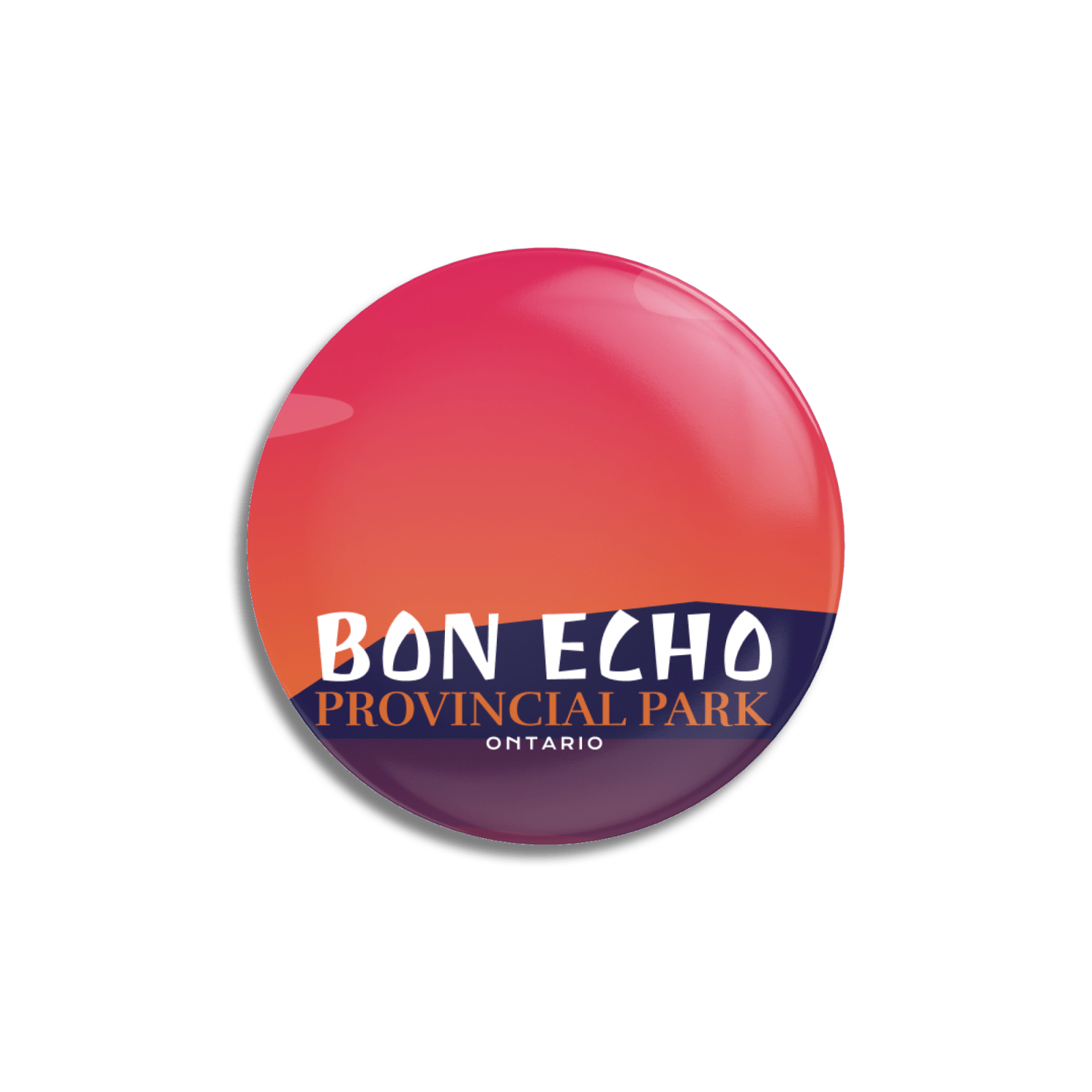 Bon Echo Provincial Park of Ontario Pinback Button, Canada Parks