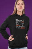 Boots and Bling Rhinestone Shirt – Western Cowgirl Sparkle Bling Tee | Bling Dazzel