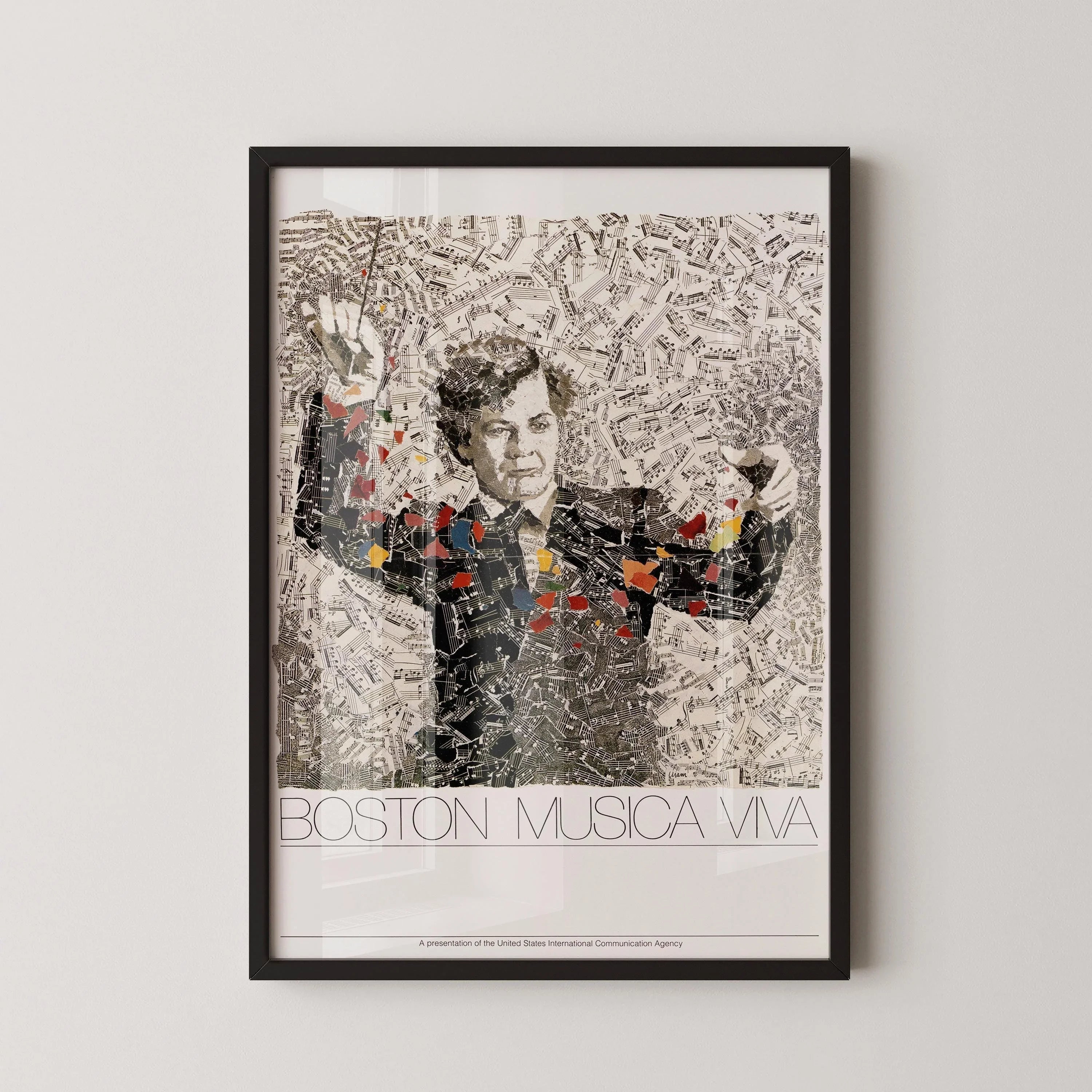 Boston Musica Viva Poster: Dynamic Vintage Music Art Print