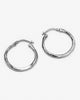 Observatrice - Grosses boucles d'oreilles créoles argent
