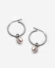 Idola - Boucles d’oreilles avec moyennes perles d’eau douce