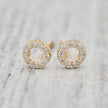 Boucles d'oreilles Cercles en or 10K et moissanites