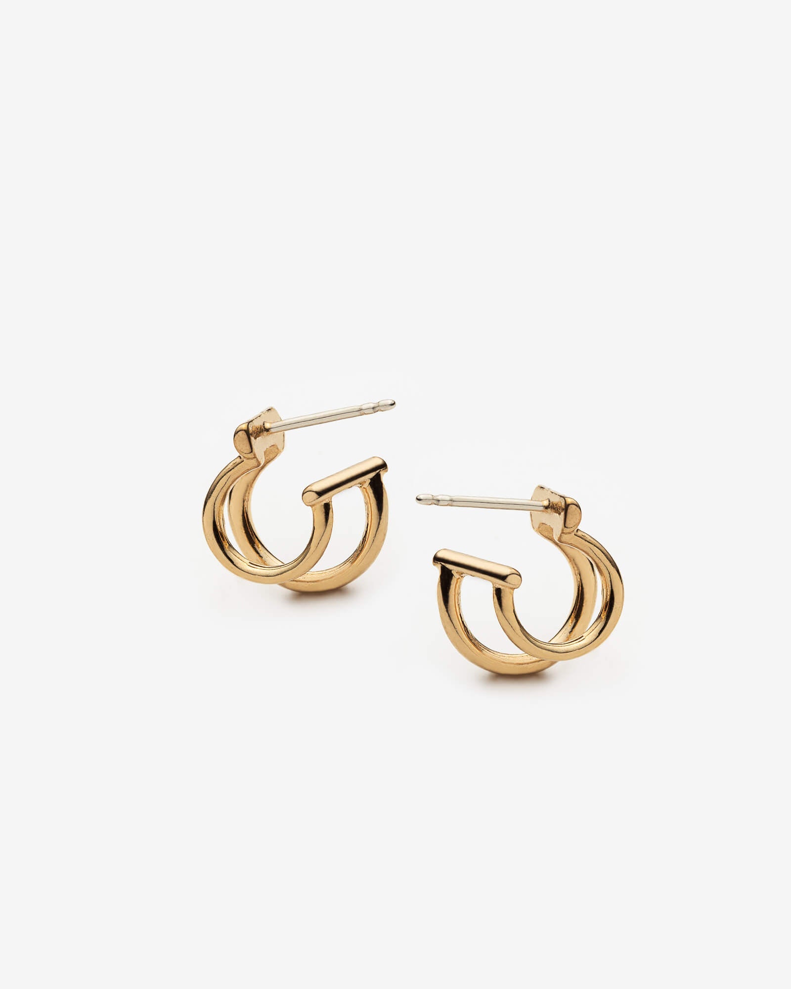 Boucles d’oreilles doubles en argent 925