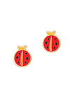Enamel Stud Earrings - Lady Bug - Girl Nation