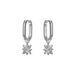 Boucles d'oreilles Huggies Étoiles du Nord en argent sterling