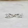Boucles d'oreilles Huggies Marquise en argent sterling