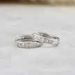 Boucles d'oreilles Huggies Princesse en argent sterling