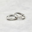 Boucles d'oreilles Huggies Scintillante Torsade en argent sterling