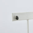 Boucles d'oreilles Moissanites noires en or 10K - 14K - 18K ou platine