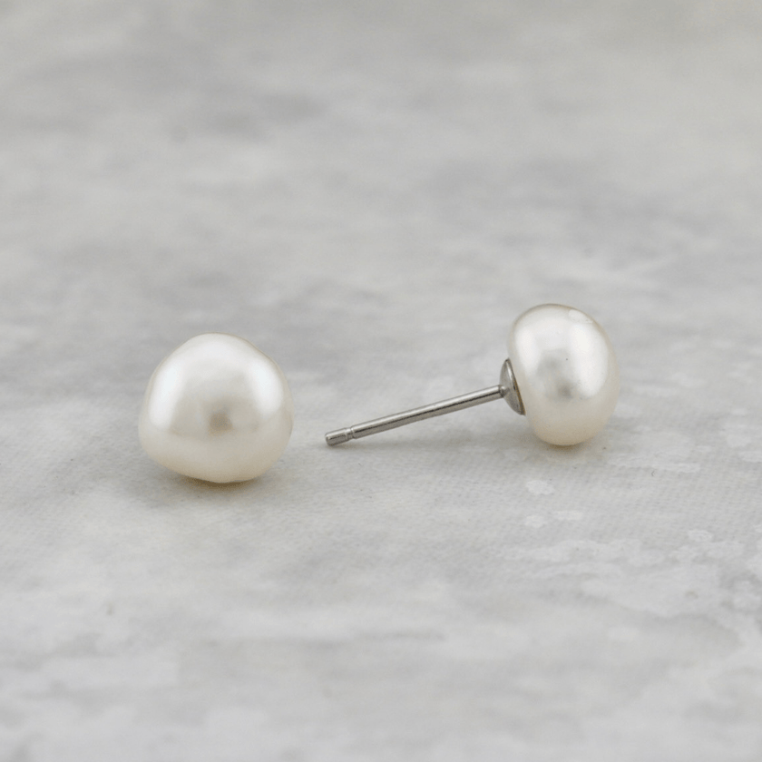 Boucles d'oreilles Perles Baroques en argent sterling