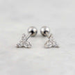 Boucles d'oreilles Trinity en argent sterling