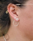 Boucles d’oreilles ear jackets fabriquées à Montréal