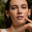 Déterminée - Boucles d’oreilles en forme de X - Option avec perle