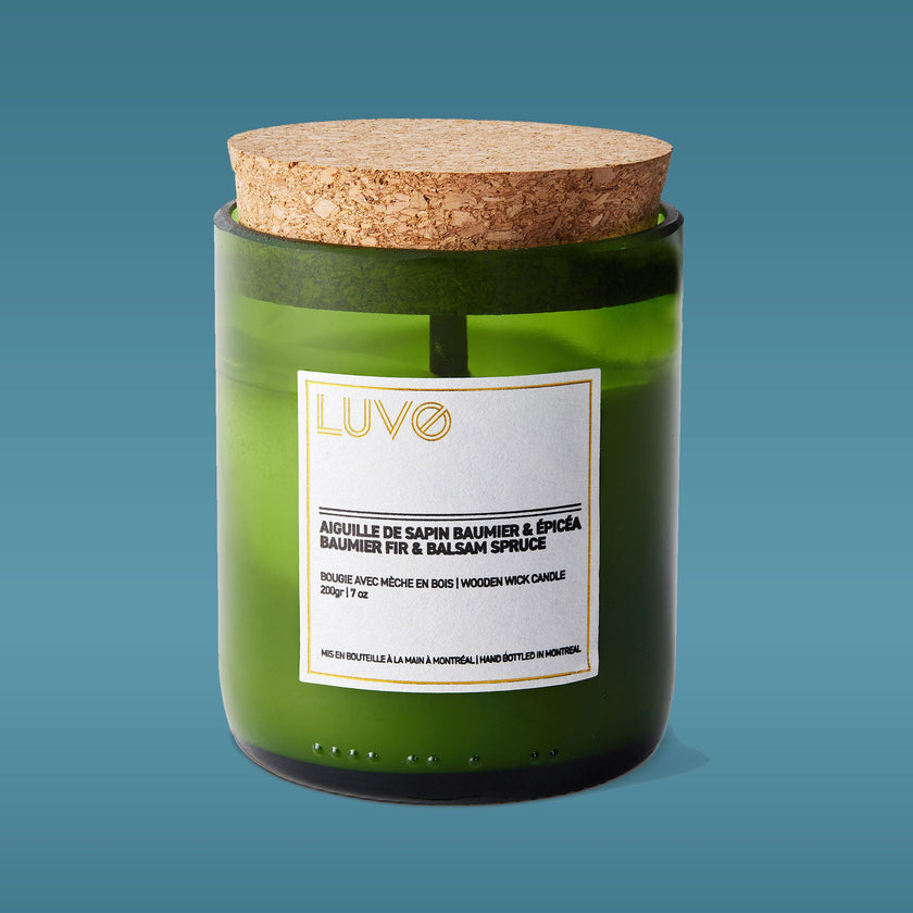Juniper & Balsam Spruce Wooden Wick Candle