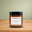 Bougie de soya ISABELLA genévrier et bois sombres