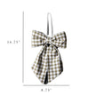 Bow | Gingham Green Fabric