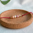 Bracelet cordon rouge en pierres naturelles | ÉVEIL