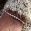 Bracelet de perles de riz et argent sterling