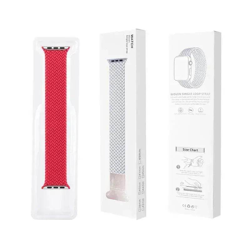 Braided Elastic Single-ring Smart Watchband Box iWatch Strap suitable Apple Smart Watch
